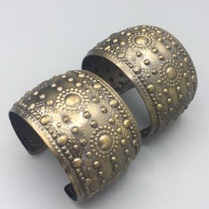 Metal Ethnic Bangels Set